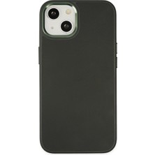 Colezium Iphone 14 Plus Kılıf Asya Deri - Koyu Yeşil