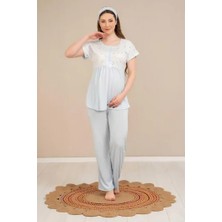 Baha 4519 Yarım Kol Lohusa Pijama Takımı
