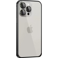 Senka Joko Iphone 15 Pro Max Metal Bumper Mat Kapak - Siyah