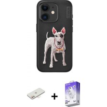 İlk El Grup Ieg™ iPhone 11 Nova Form Koleksiyonu - Siyah Bilvis 5in1 3D Magic Cam Ekran Koruyucu + Yeşil Renkli Kamera Lens Koruma Cam