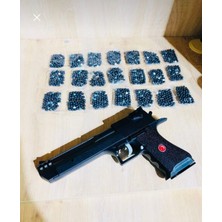 Trend AksesuaRs Boncuklu Tabanca Oyuncak Silah Hediyelik Oyuncak 1 Adet Oyuncak Silah +20 Paket Boncuk