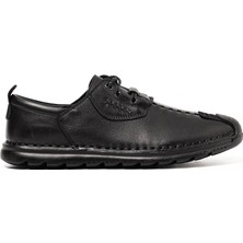 Erkek Sneaker OG-9860 John May 101-921 Siyah Dolaplı-Siyah Havlu Nubuk