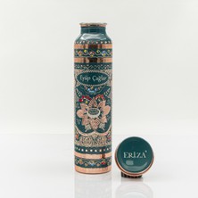 Eriza Yeşil Kişiselleştirilebilir Kalaylı Bakır Su Matarası 530 ml