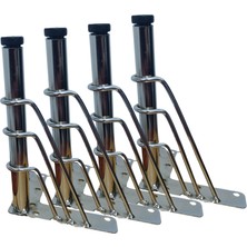 Rihan Mobilya 4'lü Metal Mobilya Ayağı Gold 15 cm Sehpa Puf Koltuk Ayağı Vidalı Hairpin Ayak