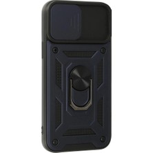 Colezium Iphone 13 Pro Max Kılıf Pars Lens Yüzüklü  - Lacivert