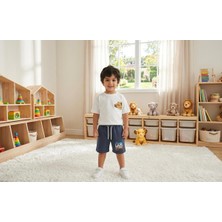 Butik Erkek Çocuk %100 Pamuklu Alt - Üst Şortlu 2'li Takım