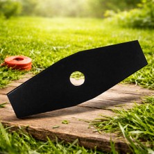 Johnser Kanzawa Uyumlu Tırpan Bıçağı 2d Düz 305X25.4X1.6 mm - Universal – Çelik Profesyonel Motorlu Tırpan Yedek Bıçak