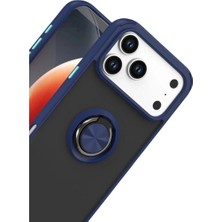 Colezium Iphone 17 Pro Montreal Yüzüklü  Kapak - Lacivert