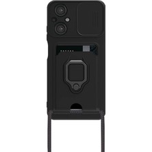 Colezium Po M5 Kılıf Zuma Kartvizitli Yüzüklü  - Siyah