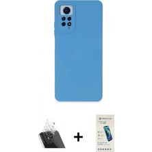 İlk El Grup Ieg™ Redmi Note 12 Pro 4g Kılıf Ahenk Serisi - Şeffaf Pasifik Cam Ekran Koruyucu + Şeffaf Kamera Lens Koruma Cam