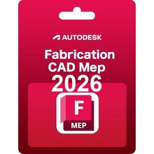 Autodesk Fabrication Cadmep 2026 (Windows) - 1 Pc 2 Yıl Autodesk Key + Kurulum Hizmeti
