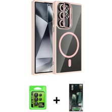 İlk El Grup Ieg™ Galaxy S23 Ultra Yadigar Asil Koleksiyonu - Siyah 360 Mat Full Body Arka Koruyucu + Siyah Raze Metal Kamera Lens