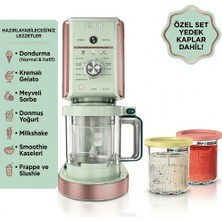 709 Ml, Frappe, Ninja Creami Deluxe 10-In-1 Dondurma Makinesi (Frozen Yoğurt) Yedek Dondurma Kaplı