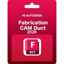 Autodesk Fabrication Camduct 2026 (Windows) - 1 Pc 2 Yıl Autodesk Key + Kurulum Hizmeti