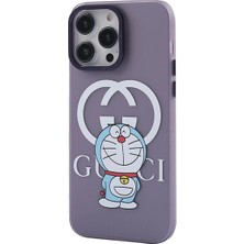 Colezium Iphone 13 Pro Kılıf Prada Desenli Kapak - Prada Mor - 3