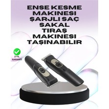 Sylar Sessiz Motorlu, Kablosuz Kullanımlı Şarjlı Saç ve Sakal Kesme Makinesi – Taraklı Set