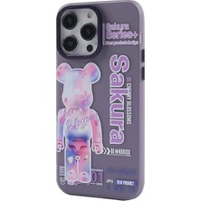 Colezium Iphone 13 Pro Kılıf Prada Desenli Kapak - Prada Mor - 1