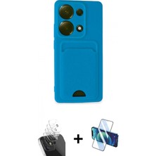 İlk El Grup Ieg™ Redmi Note 13 Pro 4g Kılıf Vadi Çizgi Prime - Siyah 3D Antistatik Seramik Nano Ekran Koruyucu + Şeffaf Kamera Lens Koruma Cam