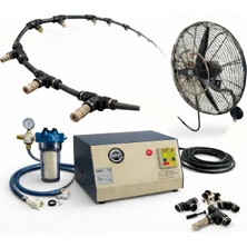 Sismist Açık Alan Soğutma Serinletme Sistemi 1 Sulu Vantilatör ve 10 Uç Orta Basınç 0-50M2 NO:VS30