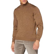 Giyim Center Erkek Tam Boğazlı Balıkçı Yaka Kazak Uzun Kol Düz Dokuma Triko - Vizyon