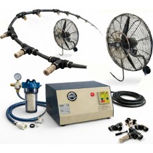 Sismist Açık Alan Soğutma Serinletme Sistemi 2 Sulu Vantilatör ve 12 Uç Orta Basınç 0-50M2 No:vs1