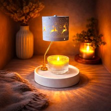 Hediye Fikri Naroote Dönen Tealight Mumluk – Atlı Karınca Tasarımlı Paslanmaz Çelik Carousel Mumluk, Dekoratif Ev Aksesuarı