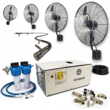 Sismist Açık Alan Soğutma Serinletme Sistemi Yüksek Basınç 4 Fan 10 Uçlu 90-110M2 NO:VS15