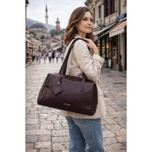 Duki Daso Türkiye Şarap Kadın Günlük Omuz Çantası |  Şarap MT1557