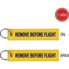 Anahtarlık Marketi Remove Before Flight Emniyet Pim Filaması Sarı