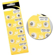 AyrStore Saat Pili - Düğme Pil 10LU Paket LR626-LR66 AG4-1.55V