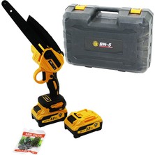 AyrStore Bn-5 Yağlı Pompalı Zincirli Testere Budama Dal Kesme Makinesi Şarjlı 2 Batarya 36V 5.0AH 17000RPM