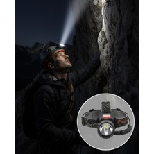 AyrStore Çok Fonksiyonlu LED Kafa Feneri Ayarlanabilir Odaklı