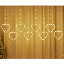 AyrStore Kalpli Perde LED Işıklar, Sevgililer Günü Romantik LED Aydınlatma