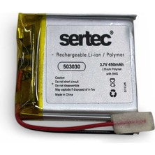 AyrStore Sertec 503030 3.7V 450MAH Li-Polymer Pil (DEVRELI/1.5A)