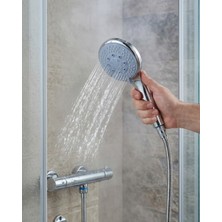 AyrStore Spiral Hortumlu 4 Kademeli El Duşu Seti Duvar Askılı Banyo Duş Başlığı