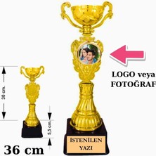 Best Hediye Büyük Ödül Kupaları 36 cm Yazı,logo,resim Dahil