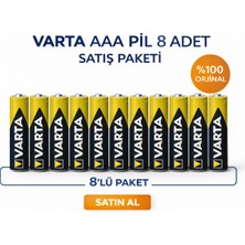 AyrStore Marka Aaa Ince Kalem Pil 1.5V Super Heavy Duty R03 Çinko Karbon 2li 4 Paket