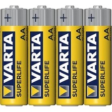 AyrStore Varta  Aa Çinko Karbon Super Life  (4'lü Paket)