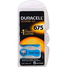 AyrStore Duracell 675 Numara Işitme Cihazı Pili 6'lı Paket