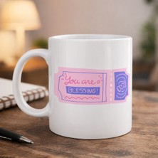AyrStore You Are A Blessing Yazılı Porselen Kupa Model 32 – Anlamlı Hediye Kupası, Sevdiklerine Moral Veren Şık Kahve Kupası