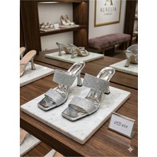 Felisya Butik Moda 16HV Kadar Terlik Şeffaf Simli