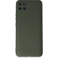 Dua Giyim Realme C11 Kılıf Nano Içi Kadife - Koyu Yeşil