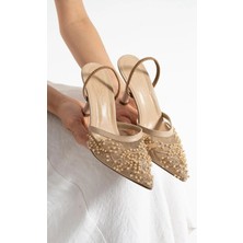 Felisya Butik Gelinlik Çiçekli Detaylı Dantel Abiye Ayakkabı Y.s.r (7cm)