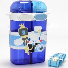 Pileli Store Cinnamoroll Figürlü Çift Bölmeli Pipetli Suluk