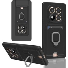 Dua Giyim Note 14 Pro 4g Kılıf Zuma Kartvizitli Yüzüklü - Siyah