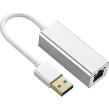 AyrStore Fully H-608EM USB 3.0 To RJ45 Gigabit Ethernet Adaptör Çevirici Alüminyum Gövde