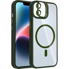 Dua Giyim Joko Iphone 11 Remim Lensli Magsafe Standlı Kapak - Koyu Yeşil
