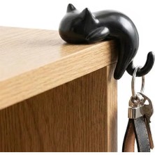 AyrStore Sunup SN-29184 Kedi Figürlü Yapışkanlı Köşe Askılık