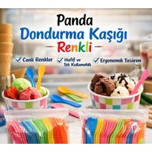 AyrStore Nilavm Panda Dondurma Kaşığı Renkli