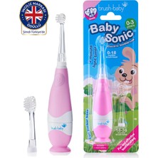 Brush-Baby Babysonic Bebek ve Çocuklar Için Elektrikli Diş Fırçası 0-3 Yaş Akıllı Led,zamanlaycı,2 Yedek Başlık